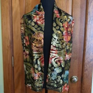 Alicia Mugetti Hand Painted Metallic Scarf